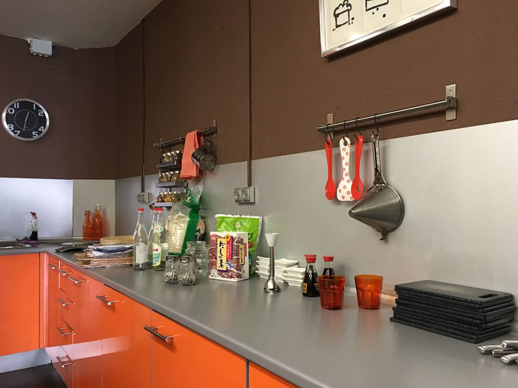 espacio taller de cocina sabores