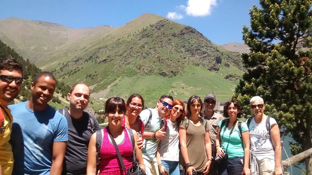 Foto de grupo bloggers en Vall de Núria